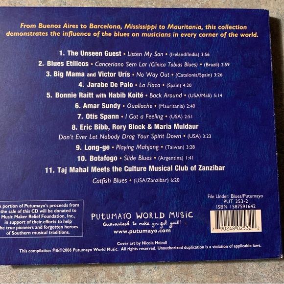 🎷Blues Around the World Music CD - Picture 2 of 3